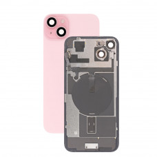 Задняя крышка в сборе со шлейфами iPhone 15 Plus (Pink) оригинал (Разбор)