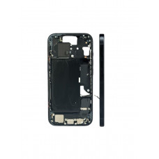 Средняя рамка в сборе со шлейфами iPhone 15 Plus (Black) "B" (потертости) (Без SIM) оригинал