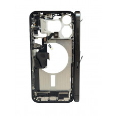 Средняя рамка в сборе со шлейфами iPhone 15 Pro Max (Black Titanium) " B " (потертости) оригинал (Разбор)