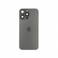 Задняя крышка в сборе с окошками камеры iPhone 16 Pro Max (Natural Titanium) оригинал (Разбор)