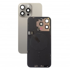 Задняя крышка в сборе со шлейфами iPhone 15 Pro Max (Natural Titanium) оригинал