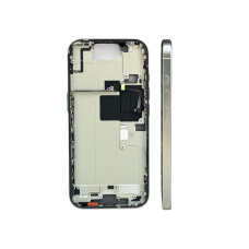 Средняя рамка iPhone 16 Pro Max (White Titanium) " C " (без шлейфов) (Без SIM) оригинал (Разбор)
