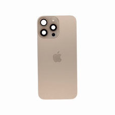 Задняя крышка в сборе с окошками камеры iPhone 16 Pro Max (Desert Titanium) оригинал (Разбор)