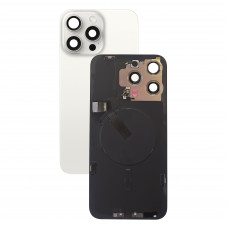 Задняя крышка в сборе со шлейфами iPhone 15 Pro Max (White Titanium) оригинал