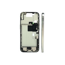 Средняя рамка в сборе со шлейфами iPhone 16 Pro Max (White Titanium) " B " (потертости) (Без SIM) оригинал (Разбор)