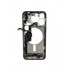 Средняя рамка в сборе со шлейфами iPhone 15 Pro Max (White Titanium) " B " (потертости) (Без SIM) оригинал