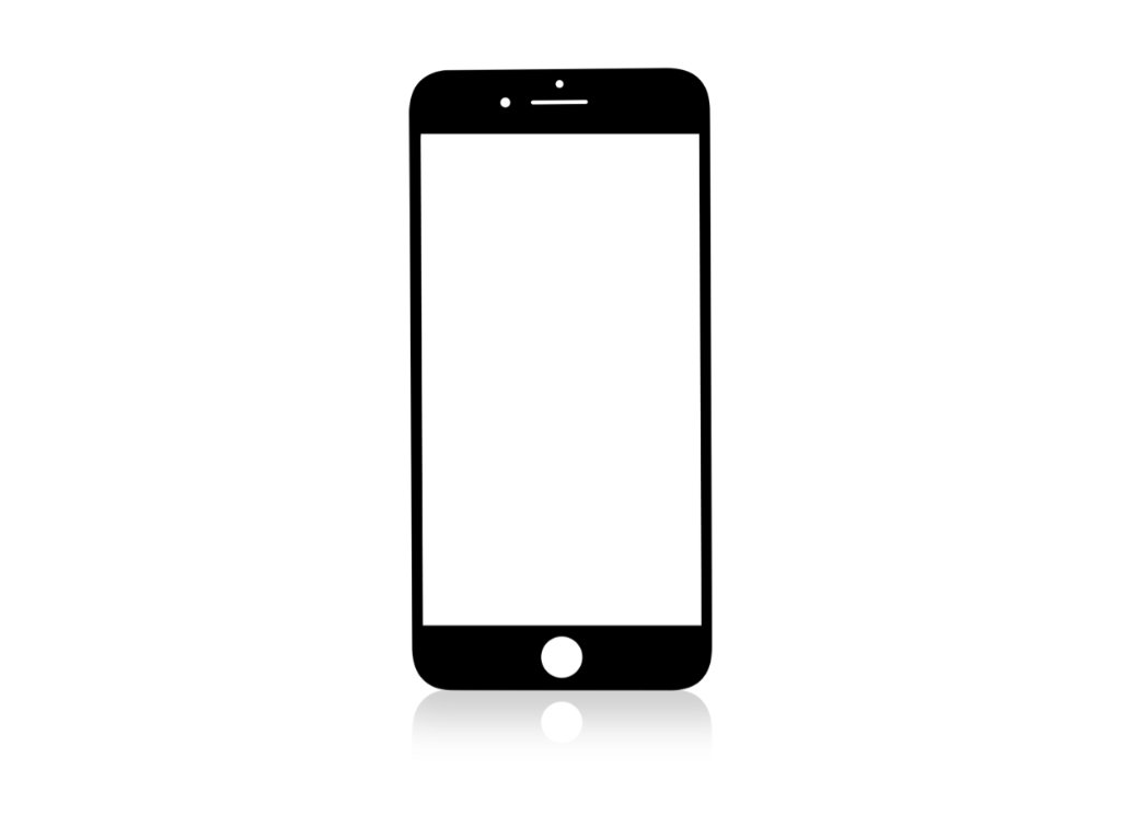 Стекло для переклейки iPhone 7 Black Premium