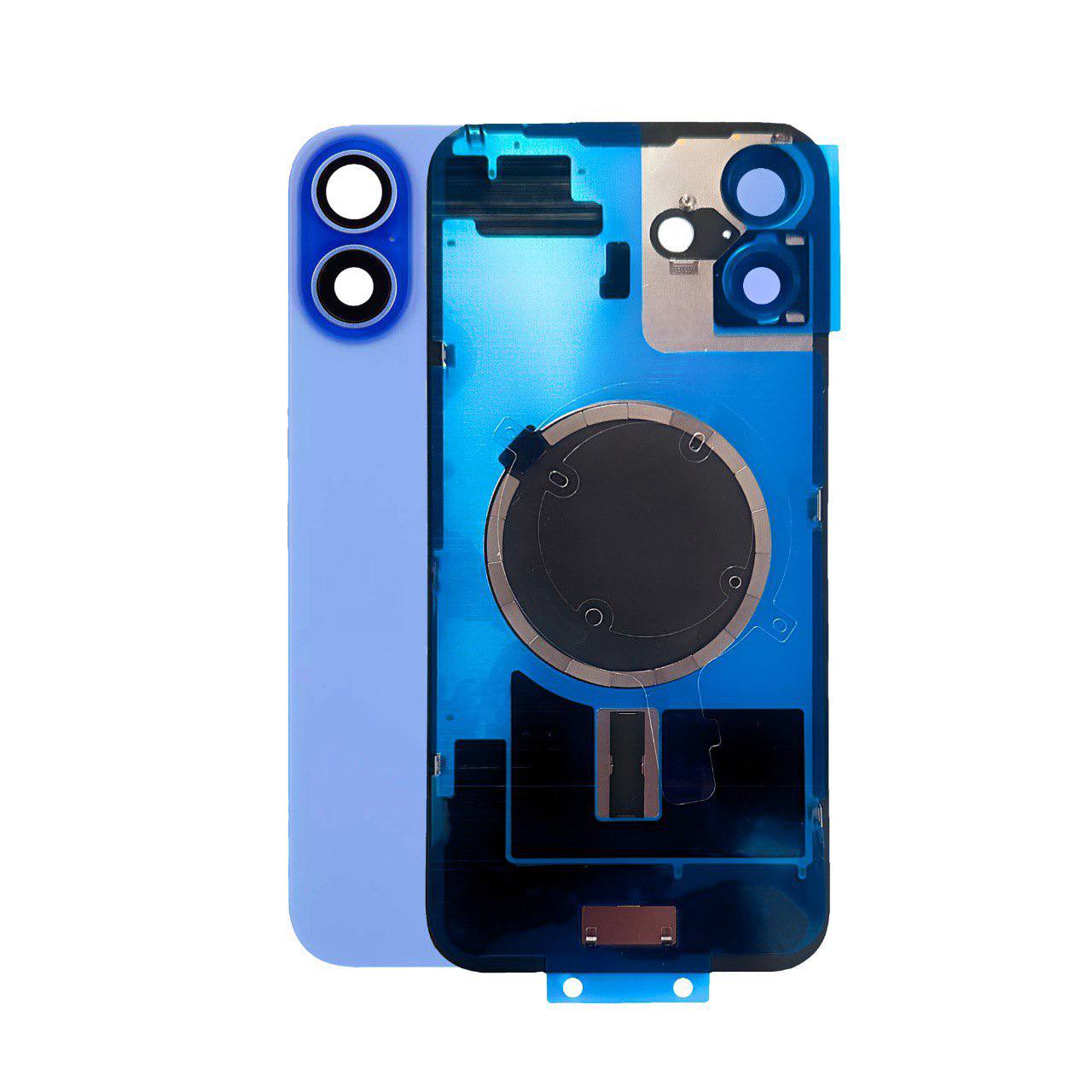 Задняя крышка в сборе с пластиной iPhone 16 Plus (Ultramarine) Premium