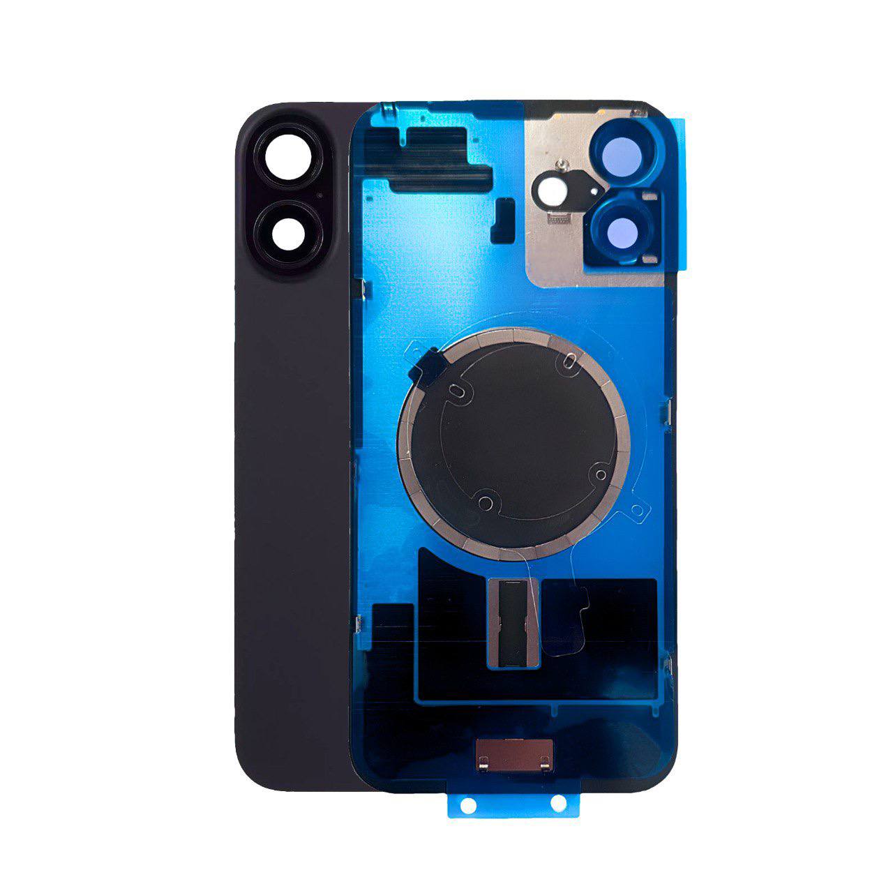 Задняя крышка в сборе с пластиной iPhone 16 Plus (Black) Premium