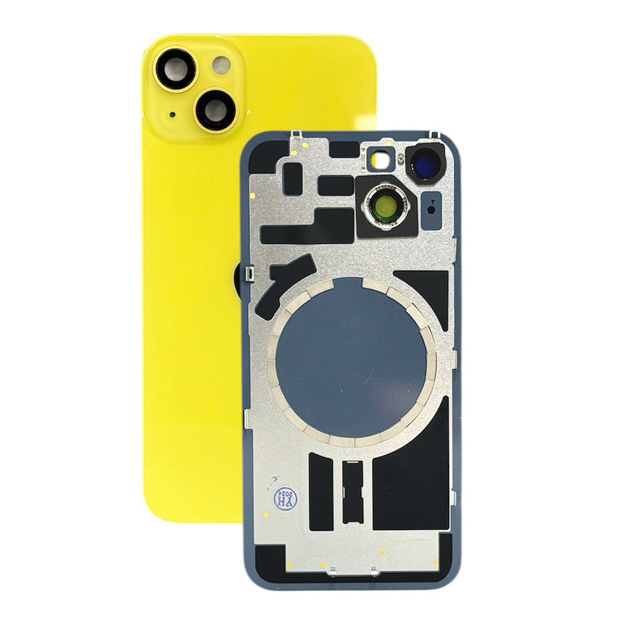 Задняя крышка в сборе с пластиной iPhone 14 Plus (Yellow) Premium