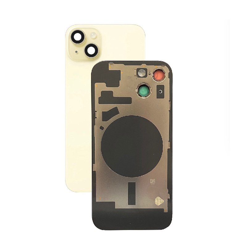 Задняя крышка в сборе с пластиной iPhone 15  (Yellow) Premium