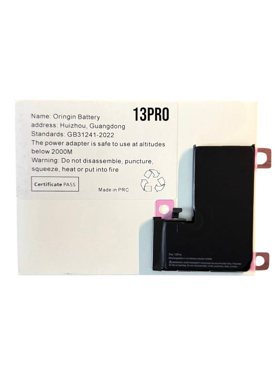 Аккумулятор iPhone 13 Pro Clean (усиленный 3410 mAh)